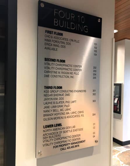 Custom Wayfinding Signs